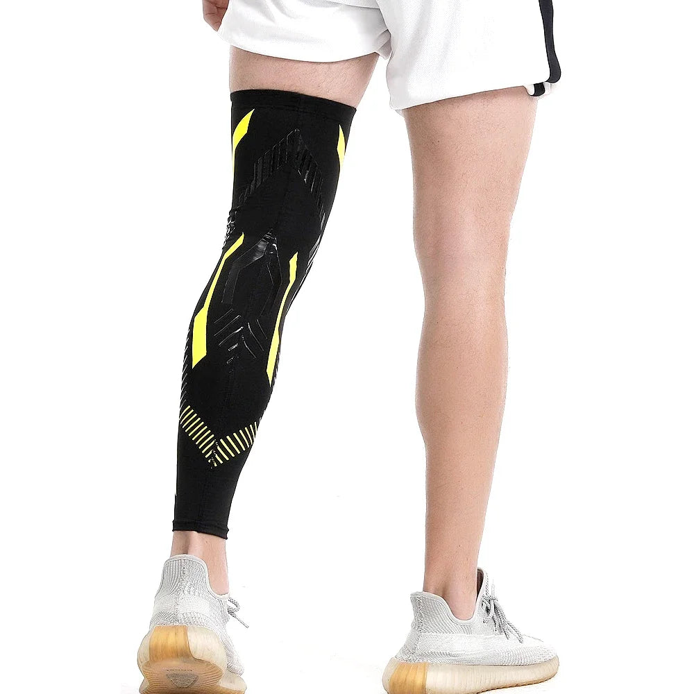 Long Leg Compression Sleeve + Anti-Collision Knee & Calf Pads