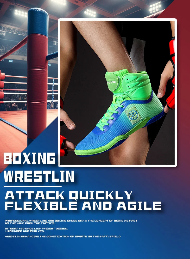 Vibrant Professional Boxing/Wrestling Shoes