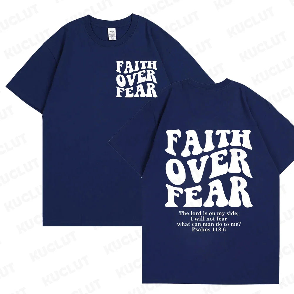 'Faith Over Fear' Graphic Tees (Christian Apparel)