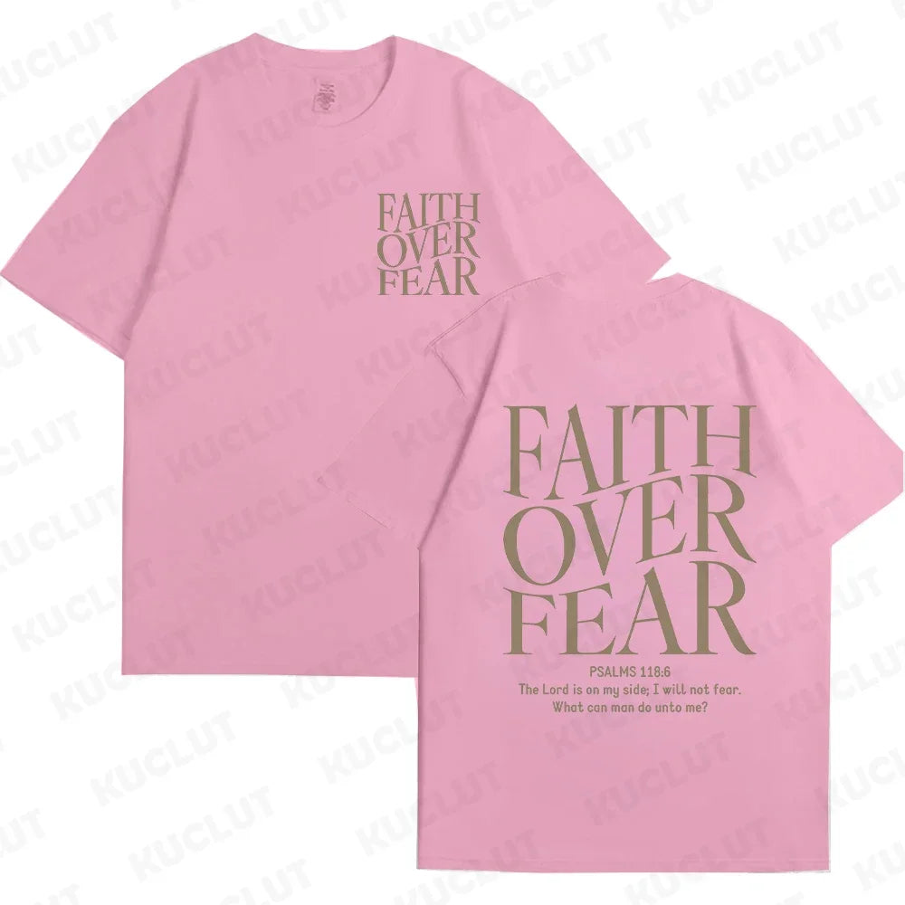 'Faith Over Fear' Graphic Tees (Christian Apparel)