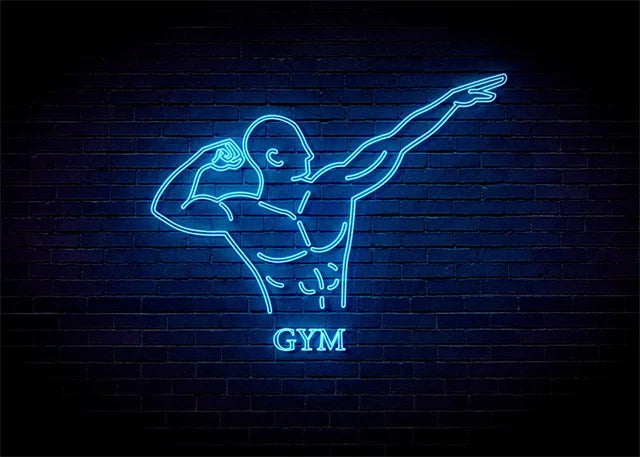 Neon Fitness Wall Posters