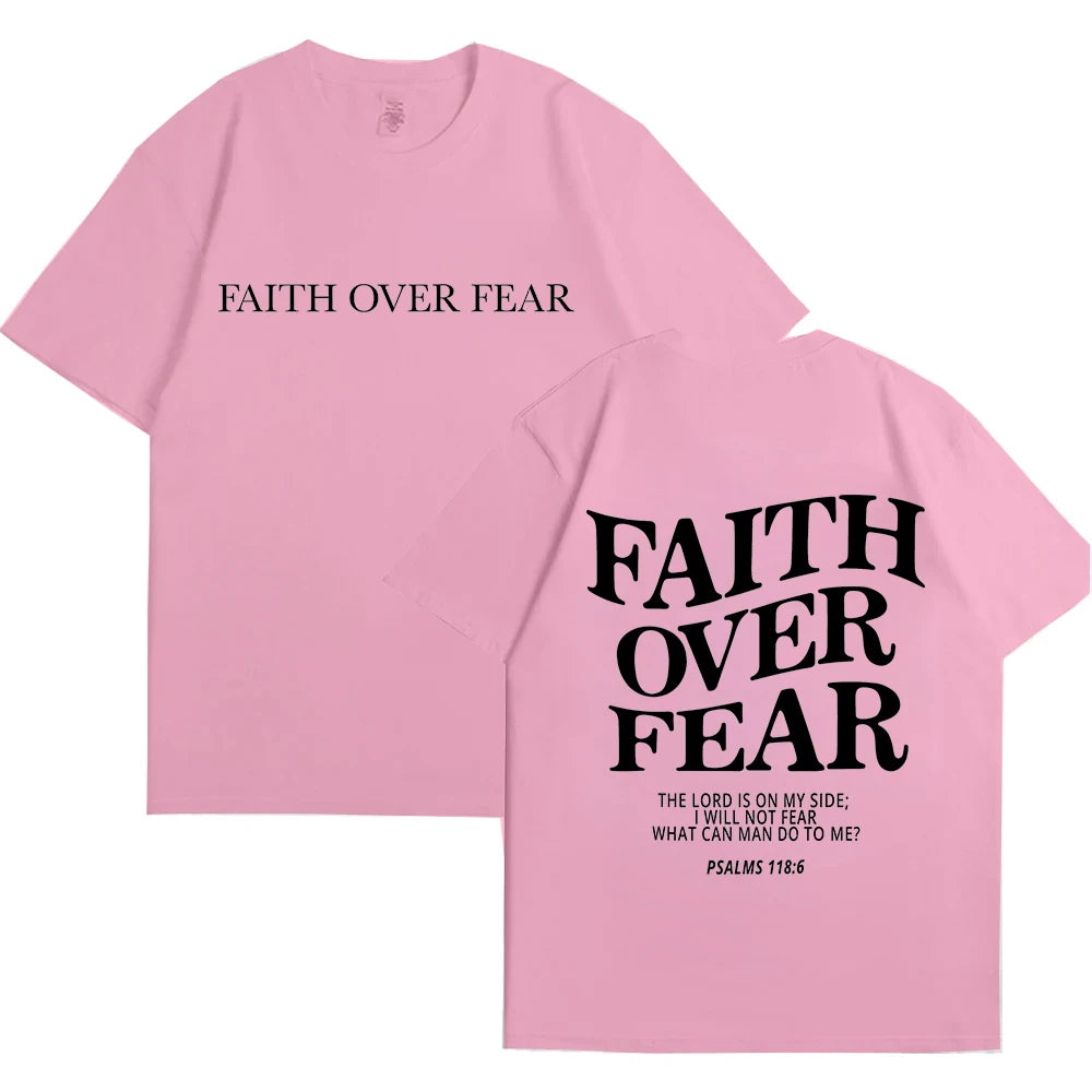 'Faith Over Fear' Graphic Tees (Christian Apparel)