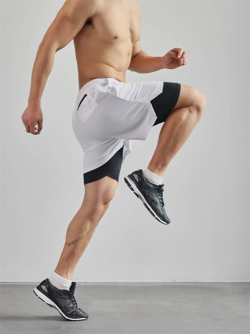 2-in-1 Men's Performance Angel Cross Shorts (Bible Printed)