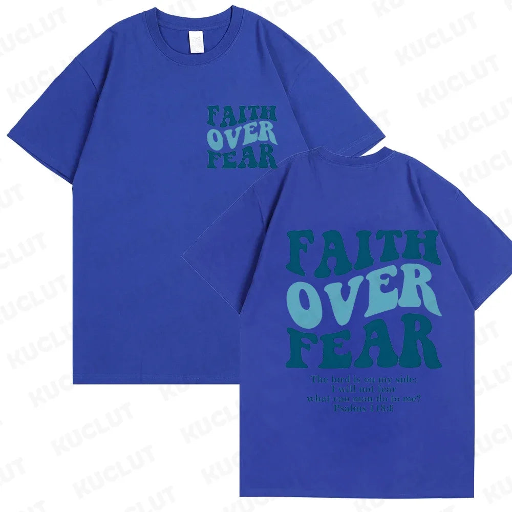 'Faith Over Fear' Graphic Tees (Christian Apparel)