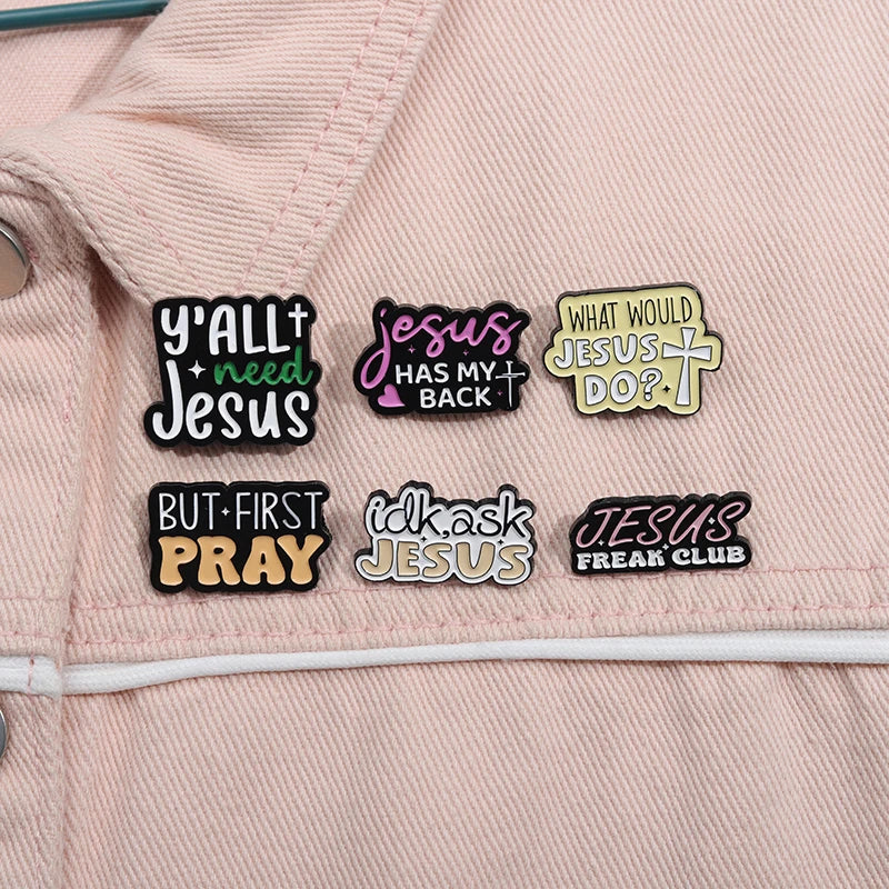 Cute CHRISTIAN Cartoon Enamel Pins