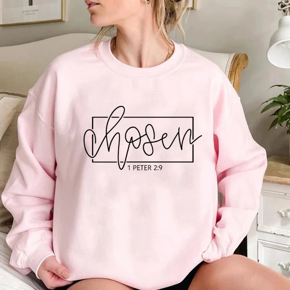 'Chosen' 1 Peter 2:9 Sweatshirt (Christian Apparel)