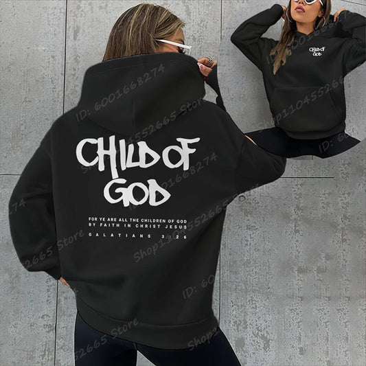 'Child Of God' Print Pullover Hoodie (Christian Apparel)