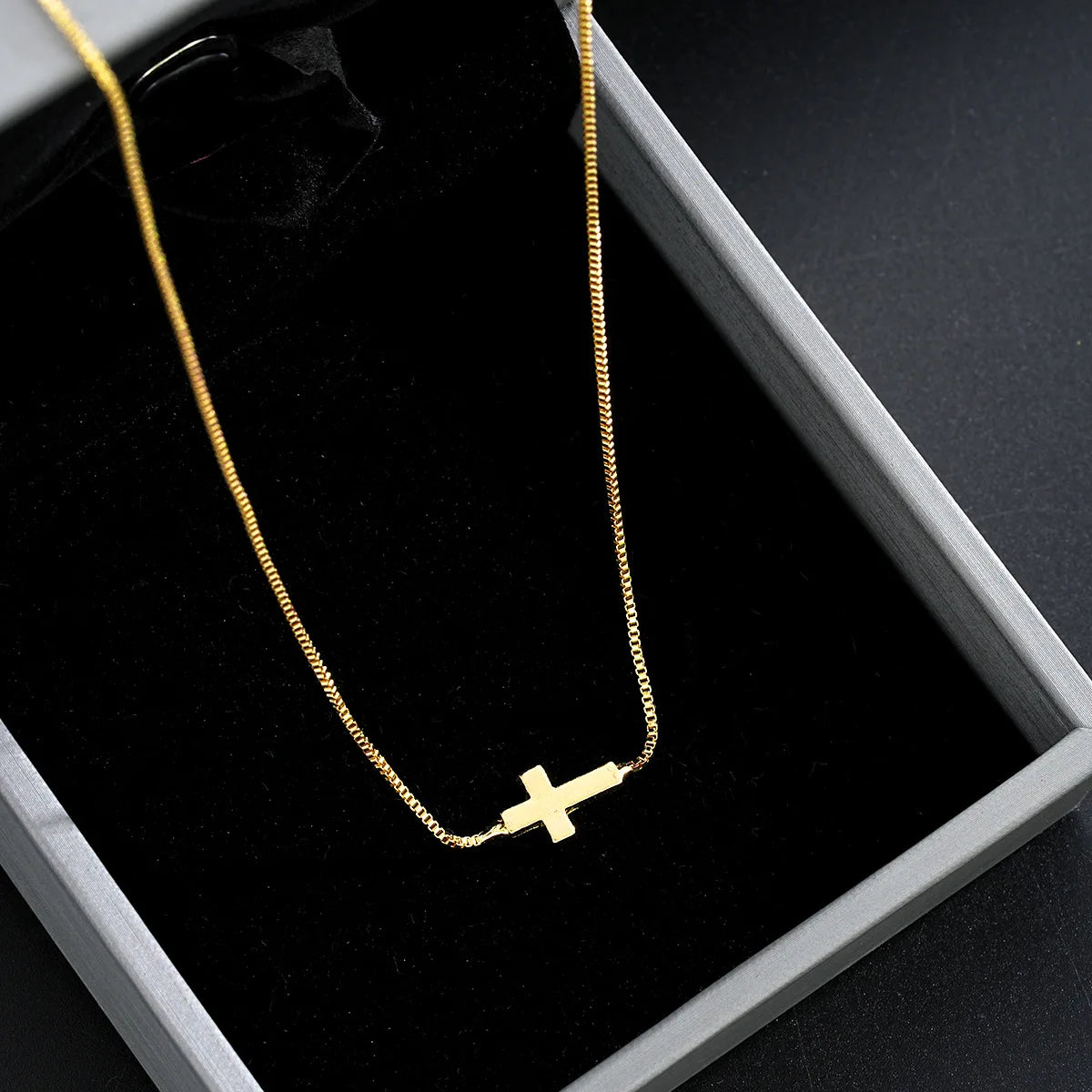 Mini Cross Pendant Necklace