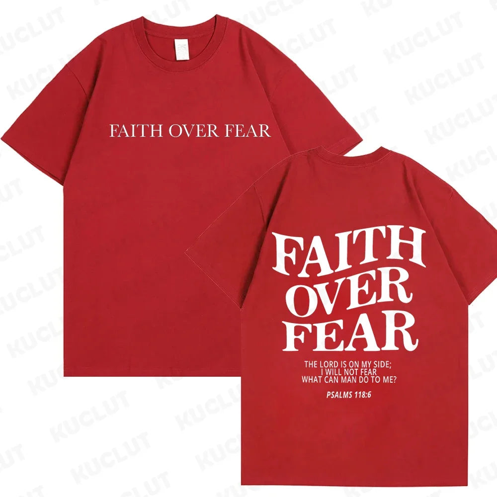 'Faith Over Fear' Graphic Tees (Christian Apparel)