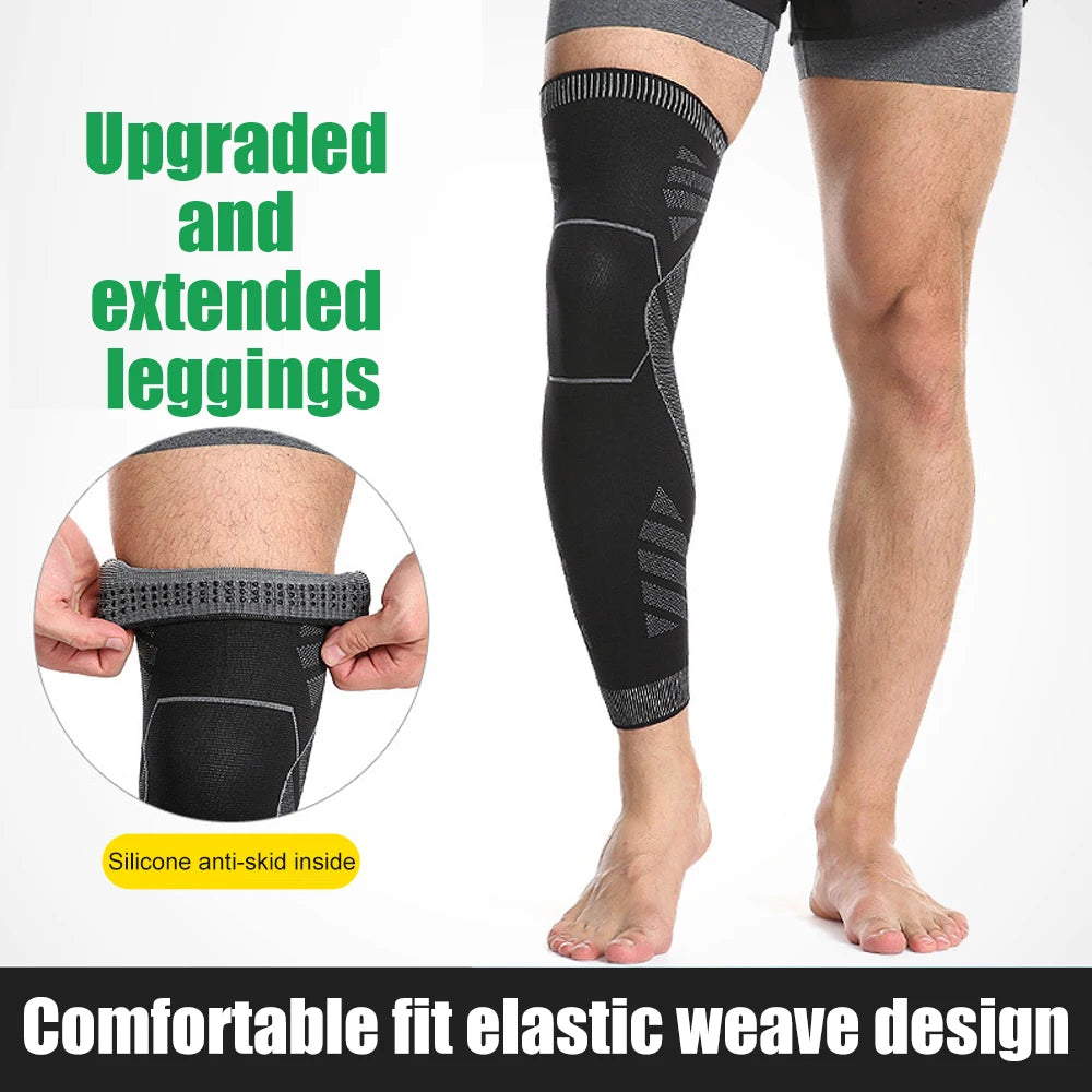 Long Leg Knee Brace Compression Sleeves