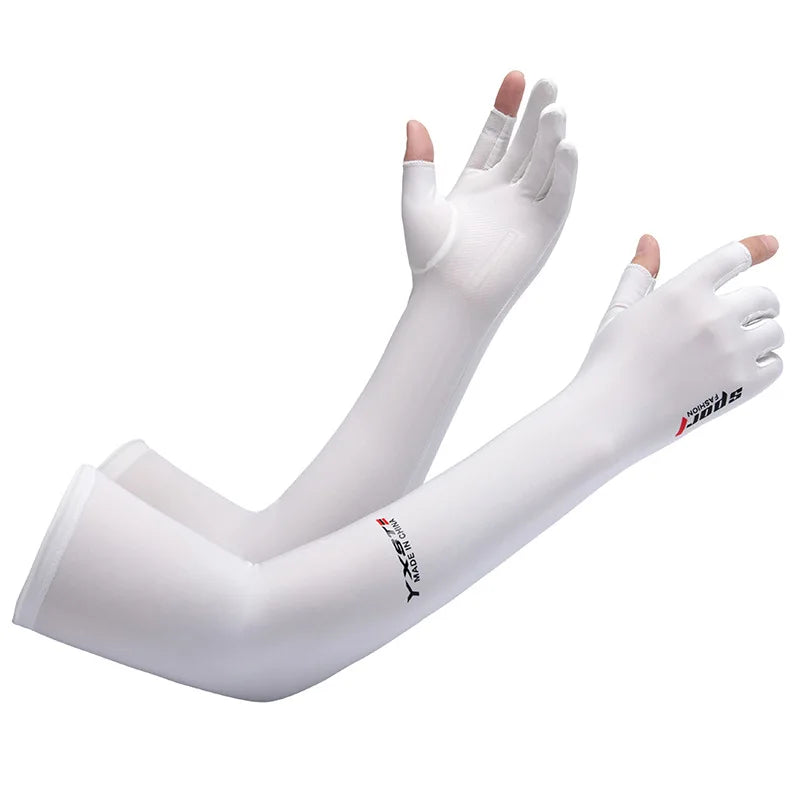 Ice Silk 2-Finger Compression Arm Sleeves