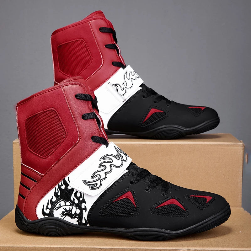 "Fiery Fists" Professional Boxing/Wrestling Shoes