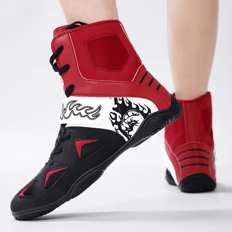 "Fiery Fists" Professional Boxing/Wrestling Shoes