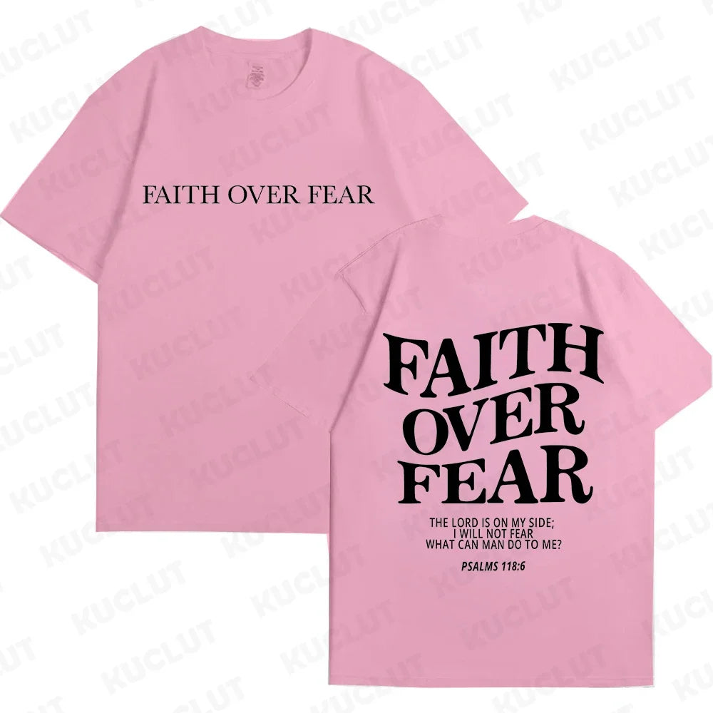'Faith Over Fear' Graphic Tees (Christian Apparel)