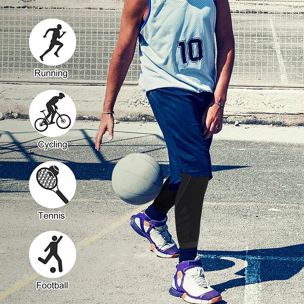 Long Leg Knee Brace Compression Sleeves