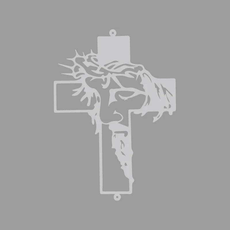 Jesus Cross Vinyl Decal Car Sticker