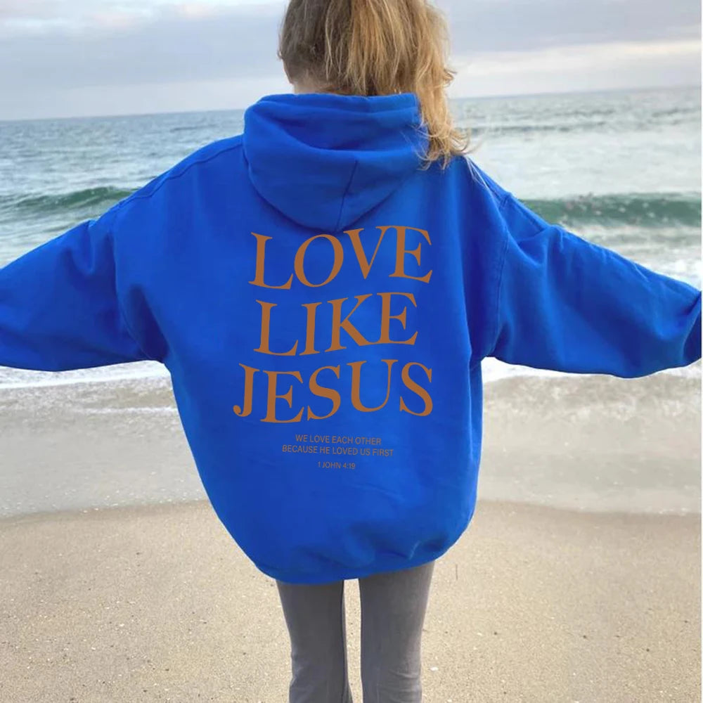 'Love Like Jesus' Pullover Hoodie (Christian Apparel)