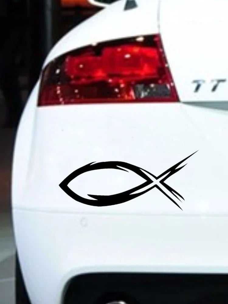Jesus Fish Vinyl Decal Car Sticker