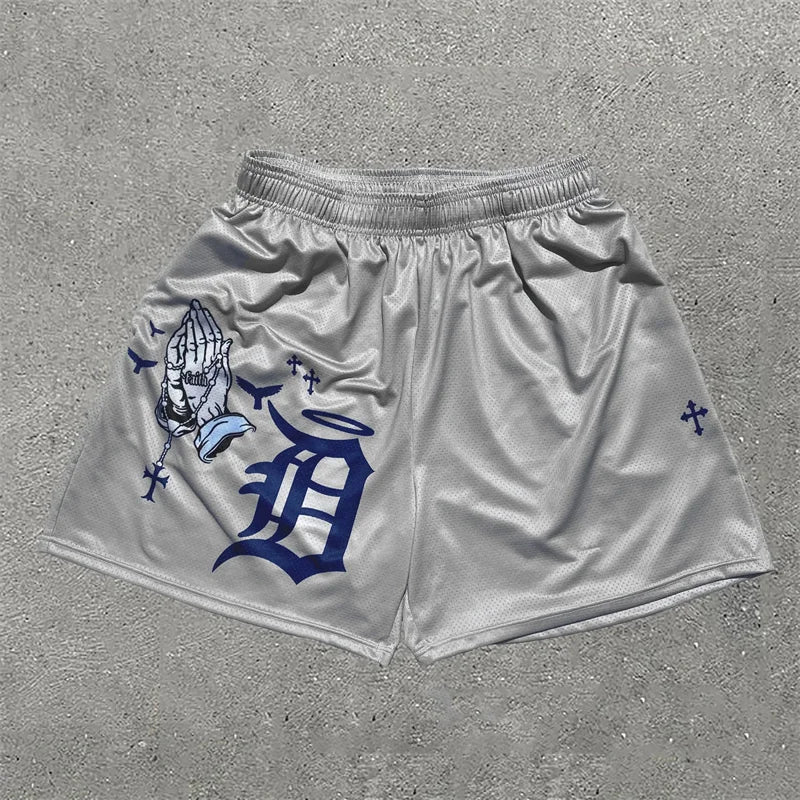 Assorted City of Crosses Logo Workout Shorts