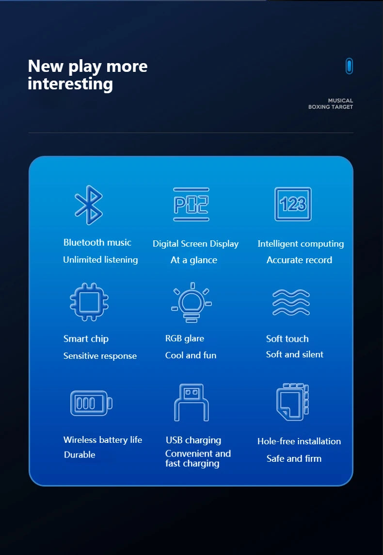 NEW Smart Bluetooth Boxing Machine (Wall Mounted)