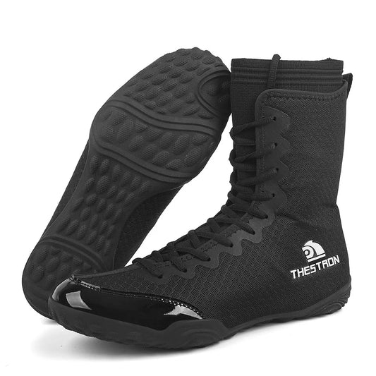 Breathable Professional Boxing/Wrestling Shoes #4