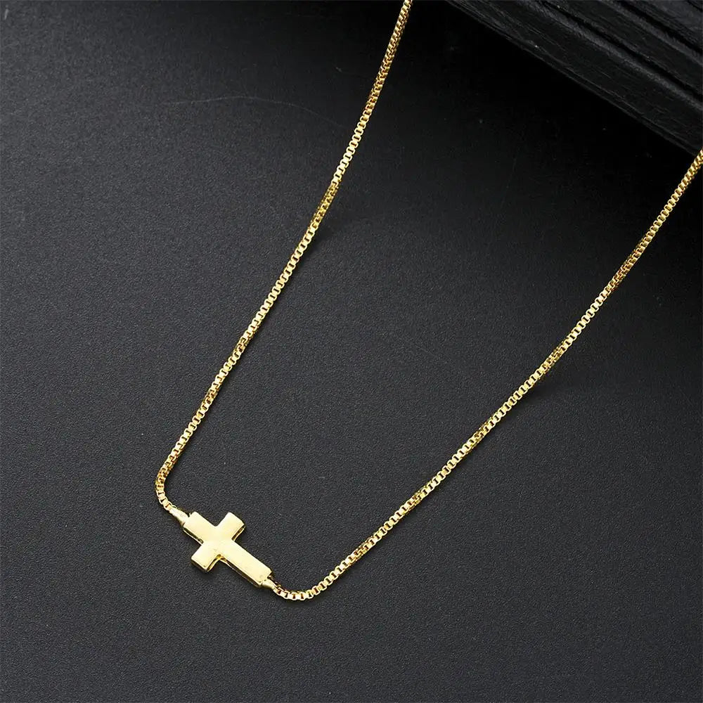 Mini Cross Pendant Necklace