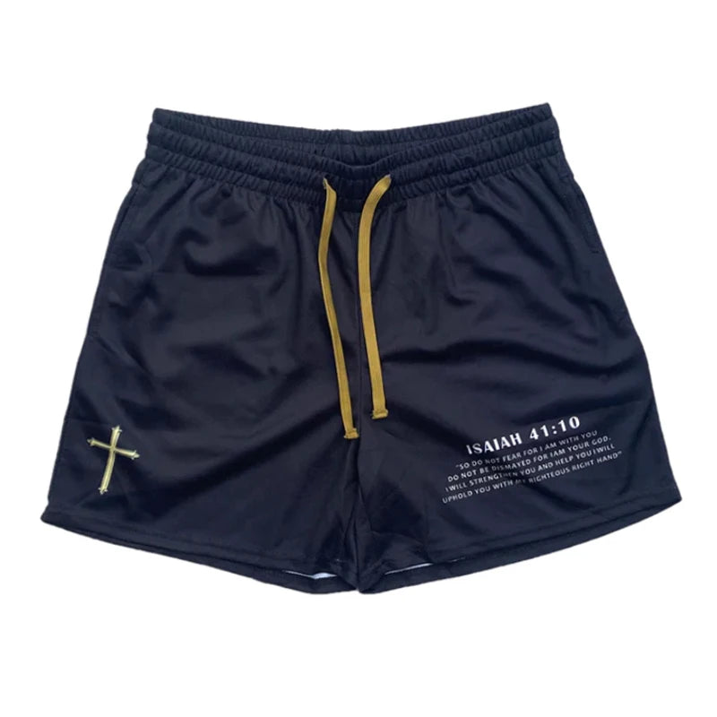 Assorted City of Crosses Logo Workout Shorts