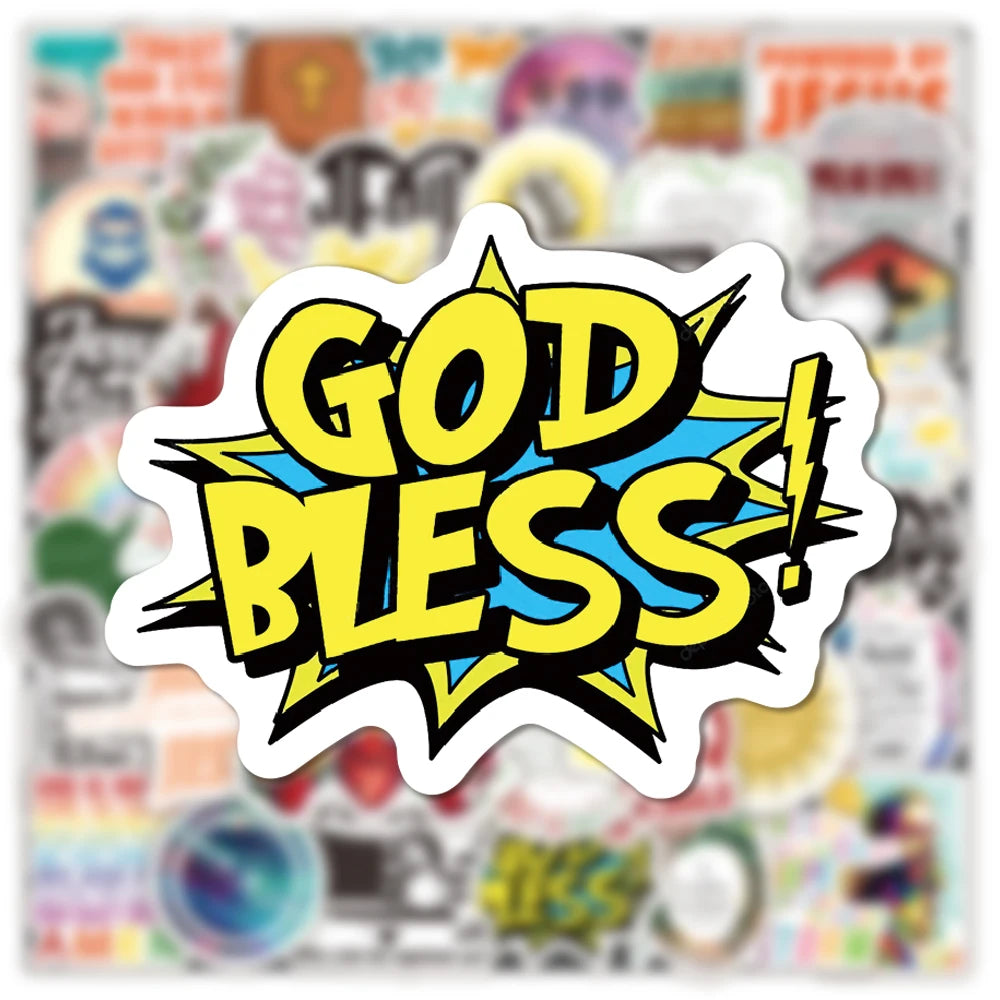 Christian Graffiti Decal Stickers (50 pcs)