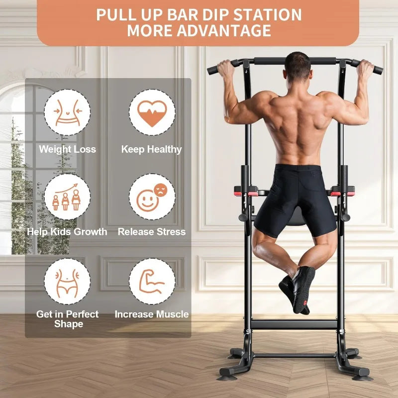 Power Tower - Pull Up Bar Dip Station