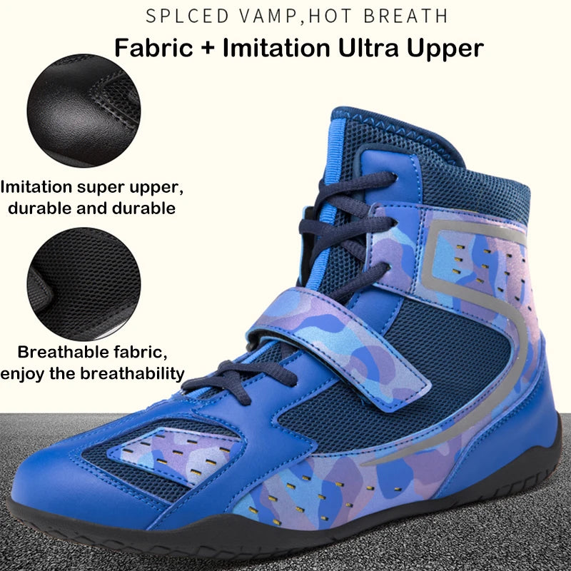 "Camo Print" Professional Boxing/Wrestling Shoes