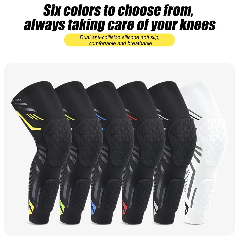 Long Leg Compression Sleeve + Anti-Collision Knee & Calf Pads