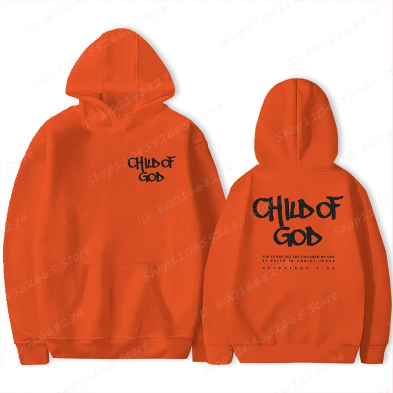 'Child Of God' Print Pullover Hoodie (Christian Apparel)