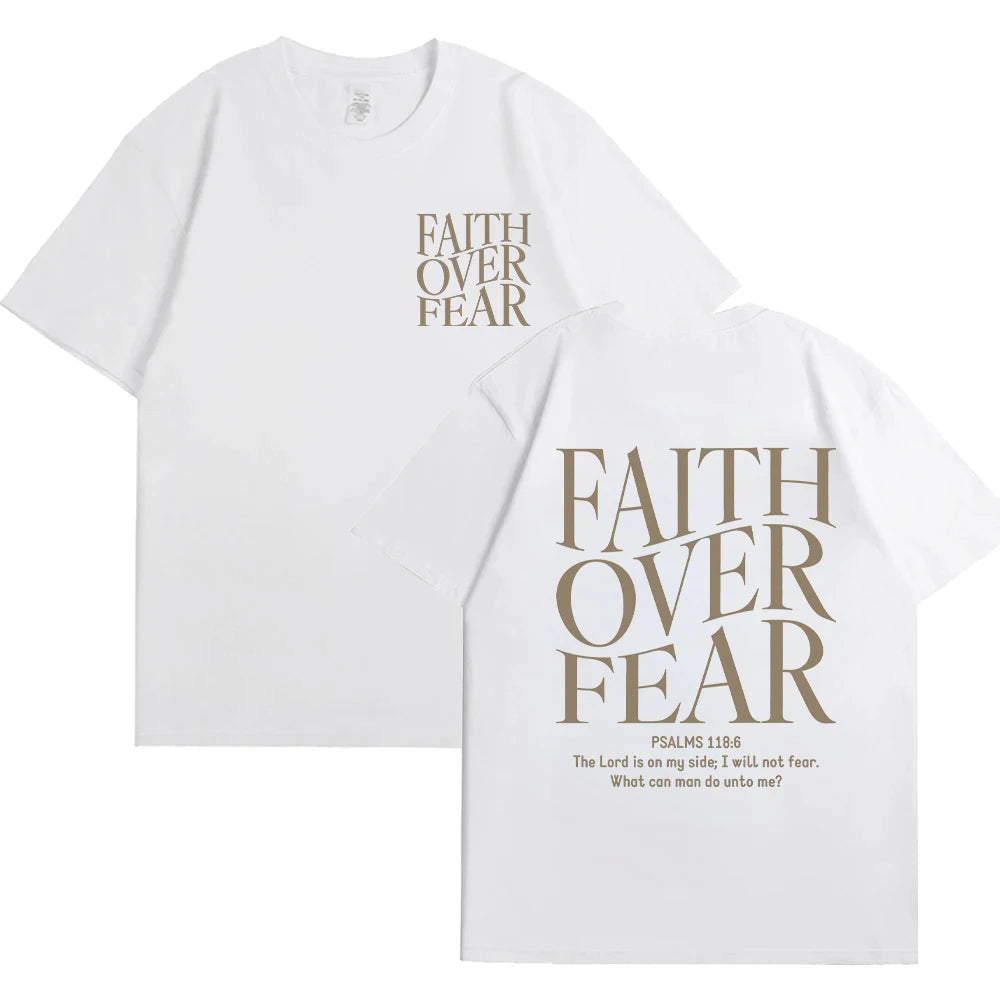 'Faith Over Fear' Graphic Tees (Christian Apparel)