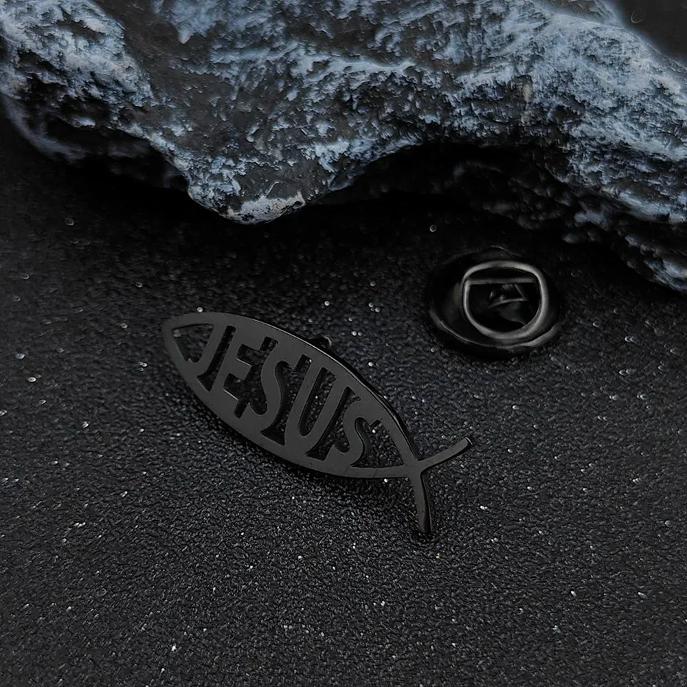 Stylish "Jesus Fish" Brooch