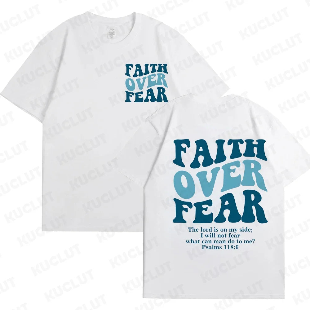 'Faith Over Fear' Graphic Tees (Christian Apparel)