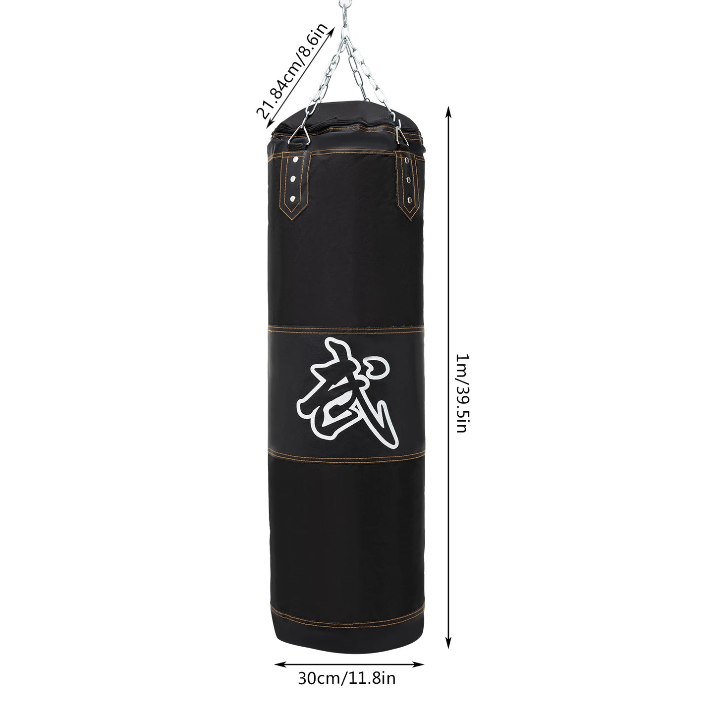 Heavy Boxing Bag w/Metal Chain Hook Carabiner (Unfilled) #2