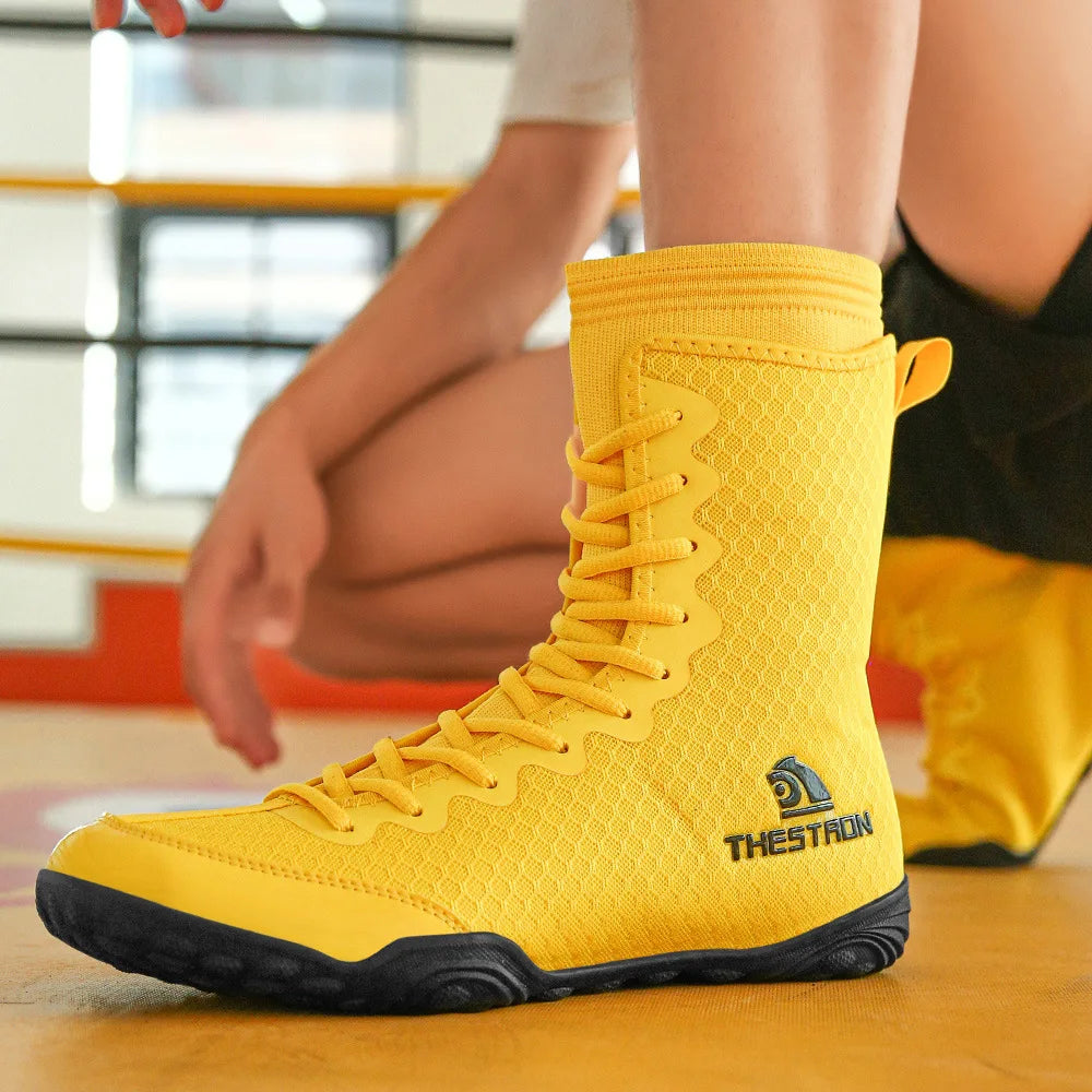 Breathable Professional Boxing/Wrestling Shoes #4