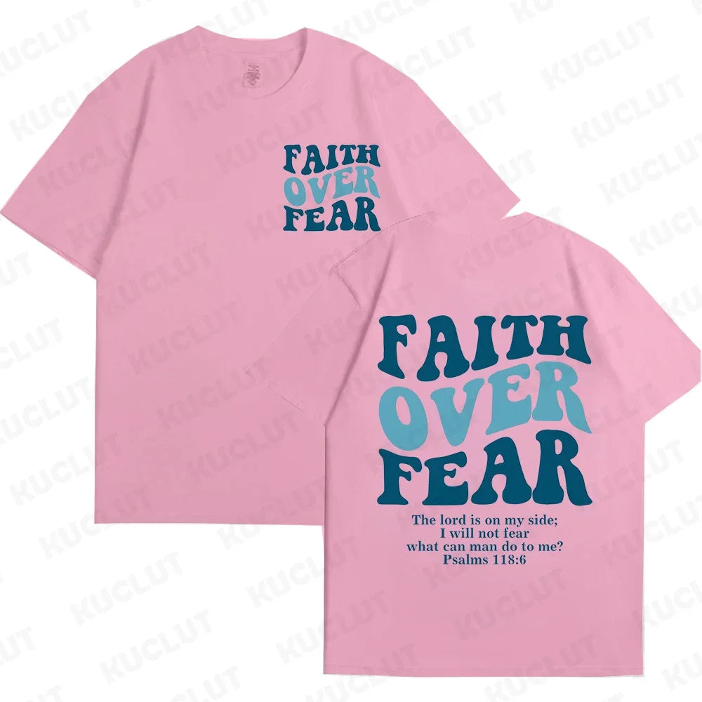 'Faith Over Fear' Graphic Tees (Christian Apparel)