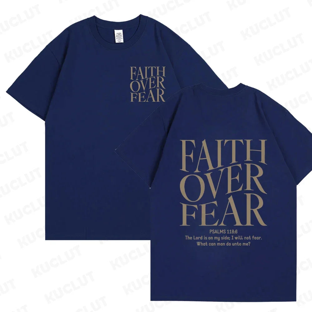 'Faith Over Fear' Graphic Tees (Christian Apparel)