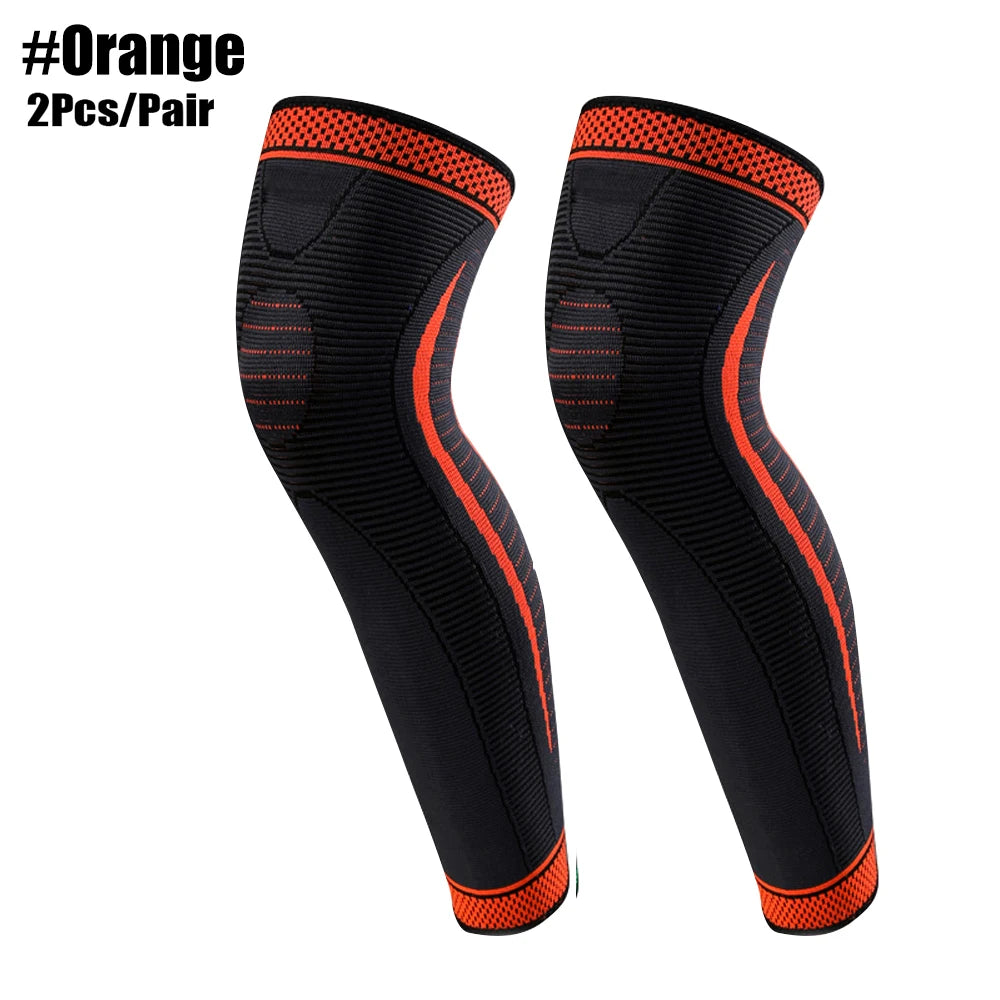 Long Leg Compression Sleeves + Knee Support