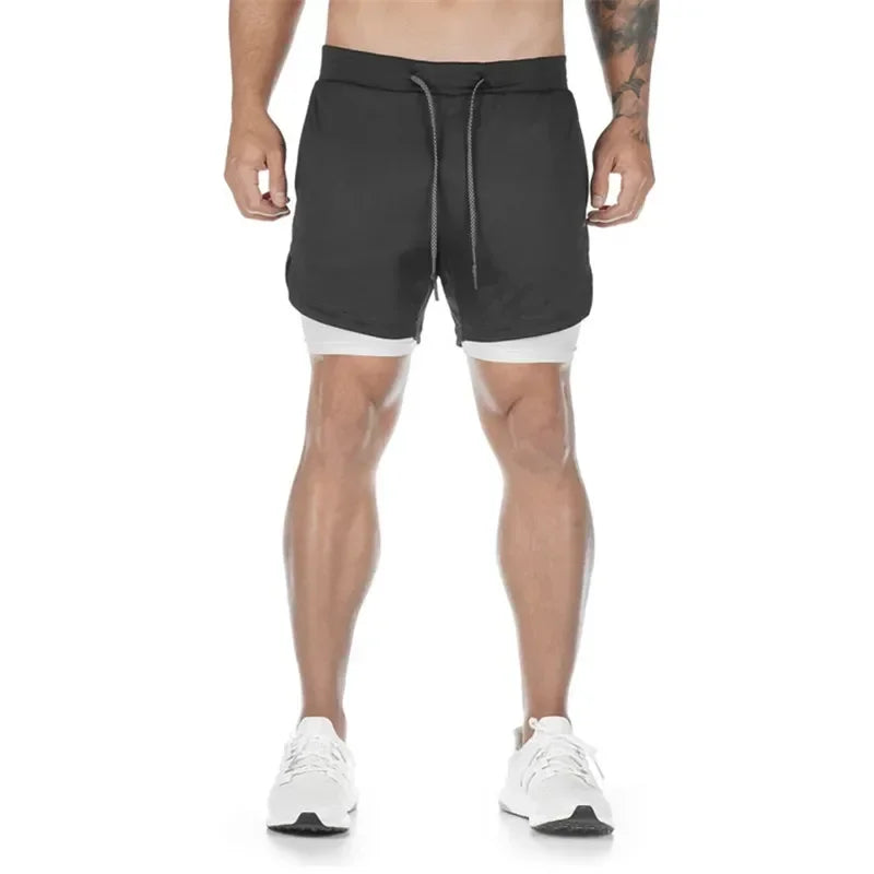 Assorted Y2K Cross Print 2-in-1 Compression Shorts