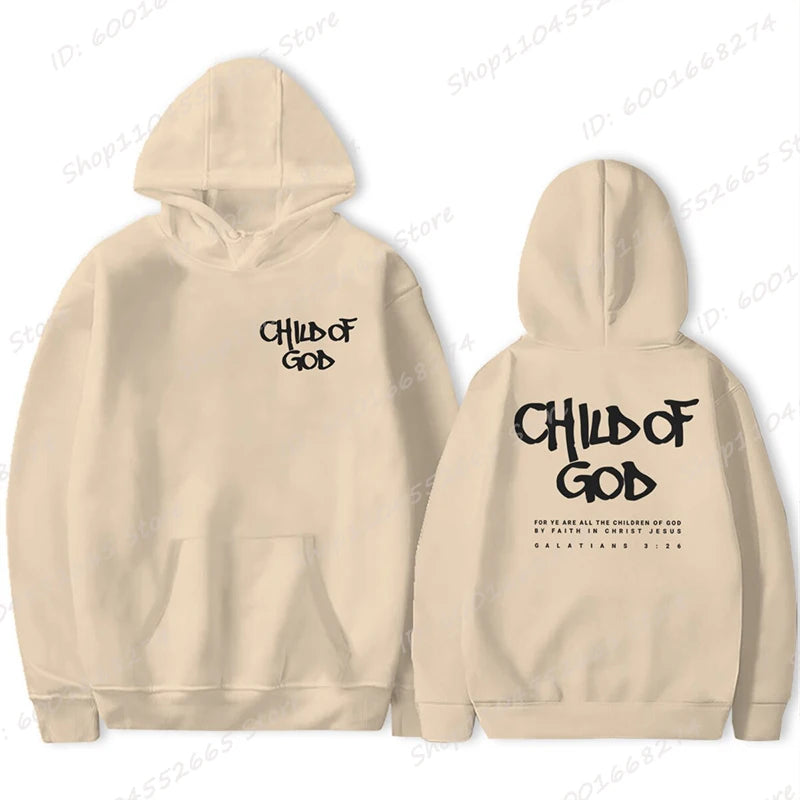 'Child Of God' Print Pullover Hoodie (Christian Apparel)