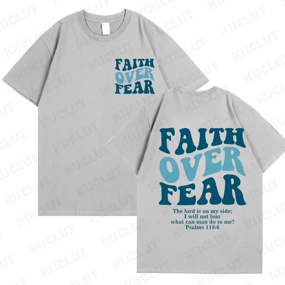 'Faith Over Fear' Graphic Tees (Christian Apparel)