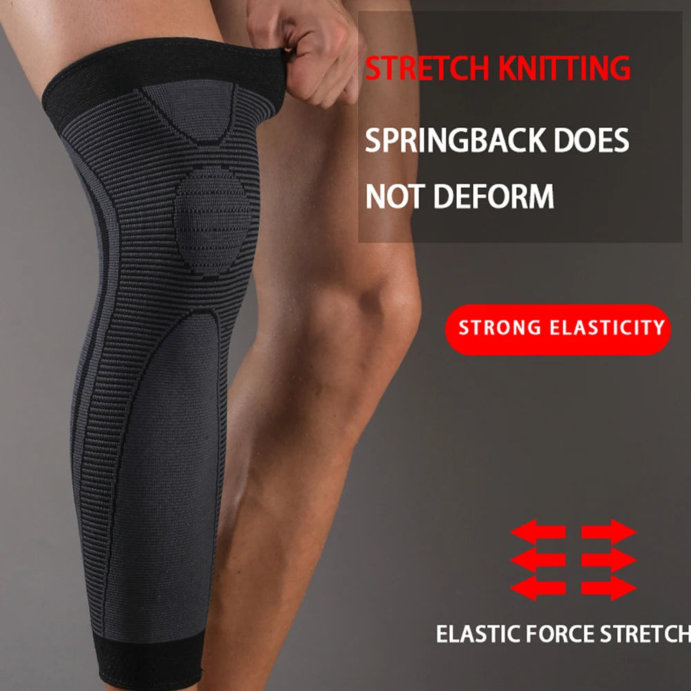 Long Leg Compression Sleeves + Knee Support