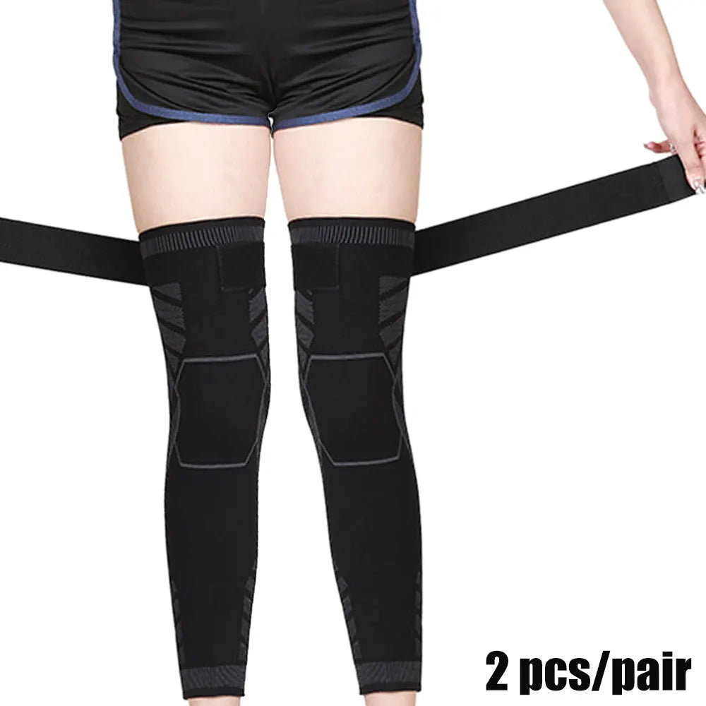 Long Leg Knee Brace Compression Sleeves