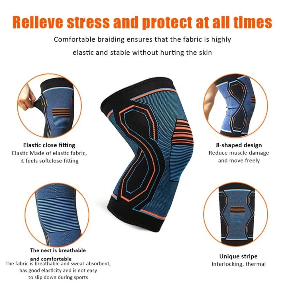 Compression Knee Brace Sleeves (1 Pair)