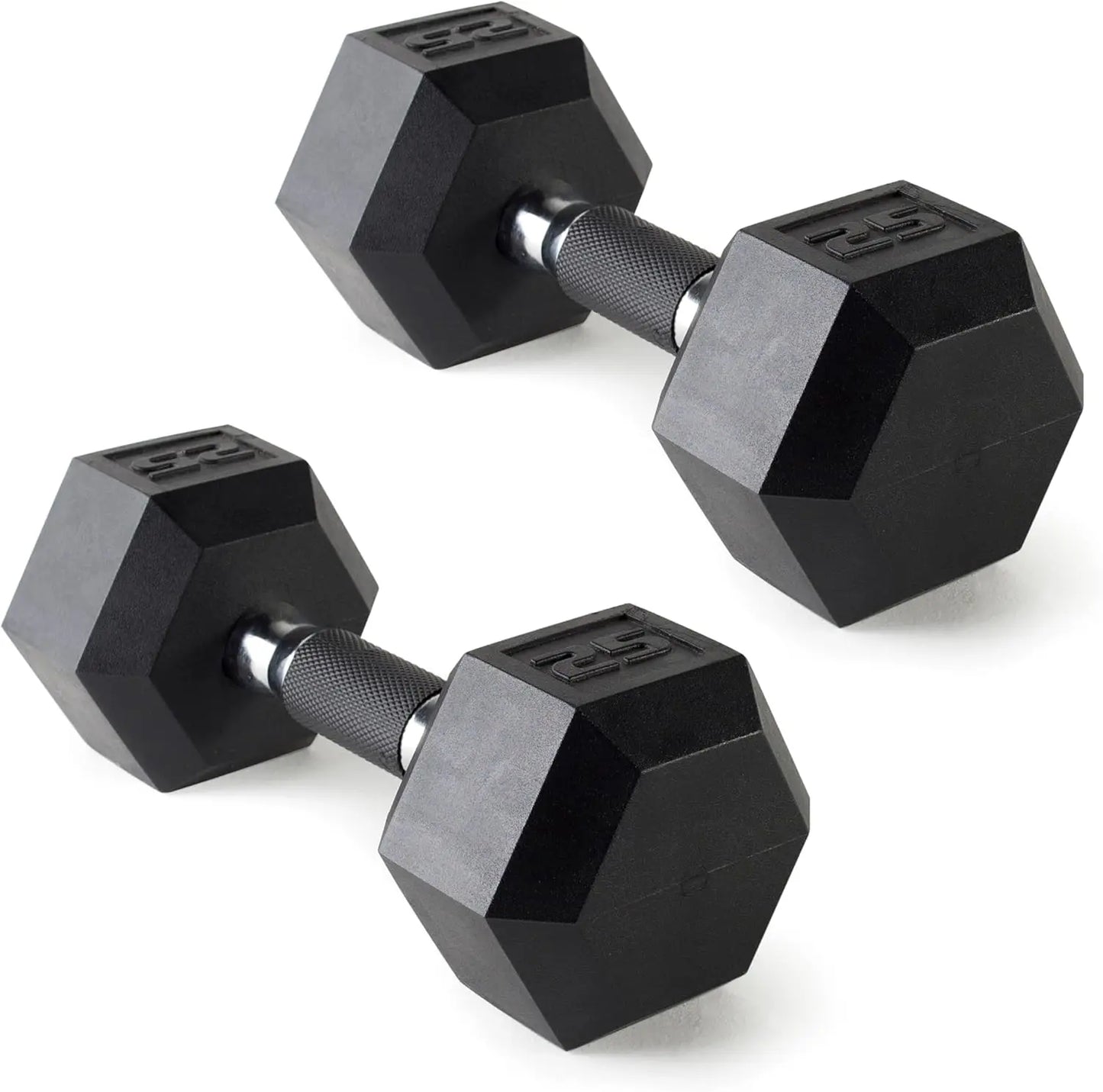 Coated Dumbbell Weight | Comfort Grip 25-Lbs Pair