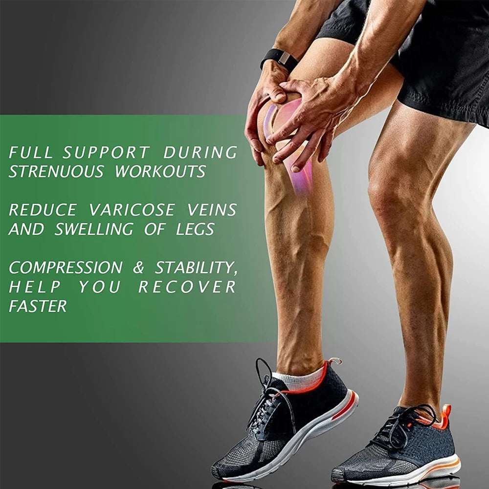 Long Leg Knee Brace Compression Sleeves