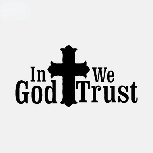 "In God We Trust" Vinyl Decal Car Sticker