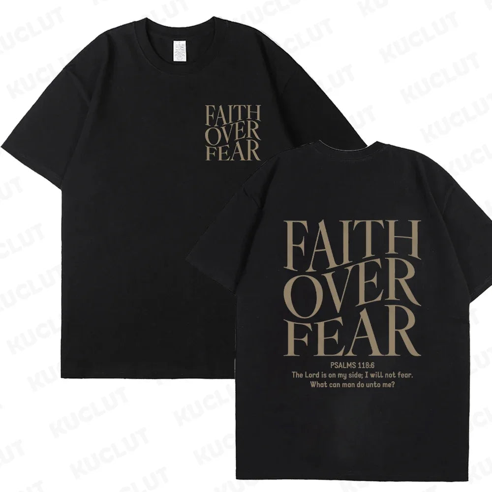 'Faith Over Fear' Graphic Tees (Christian Apparel)